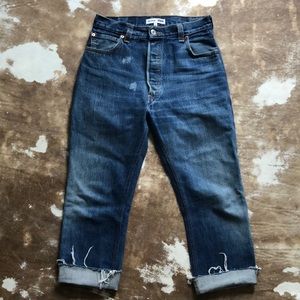 RE/DONE Levi’s high rise ankle crop jeans size 26